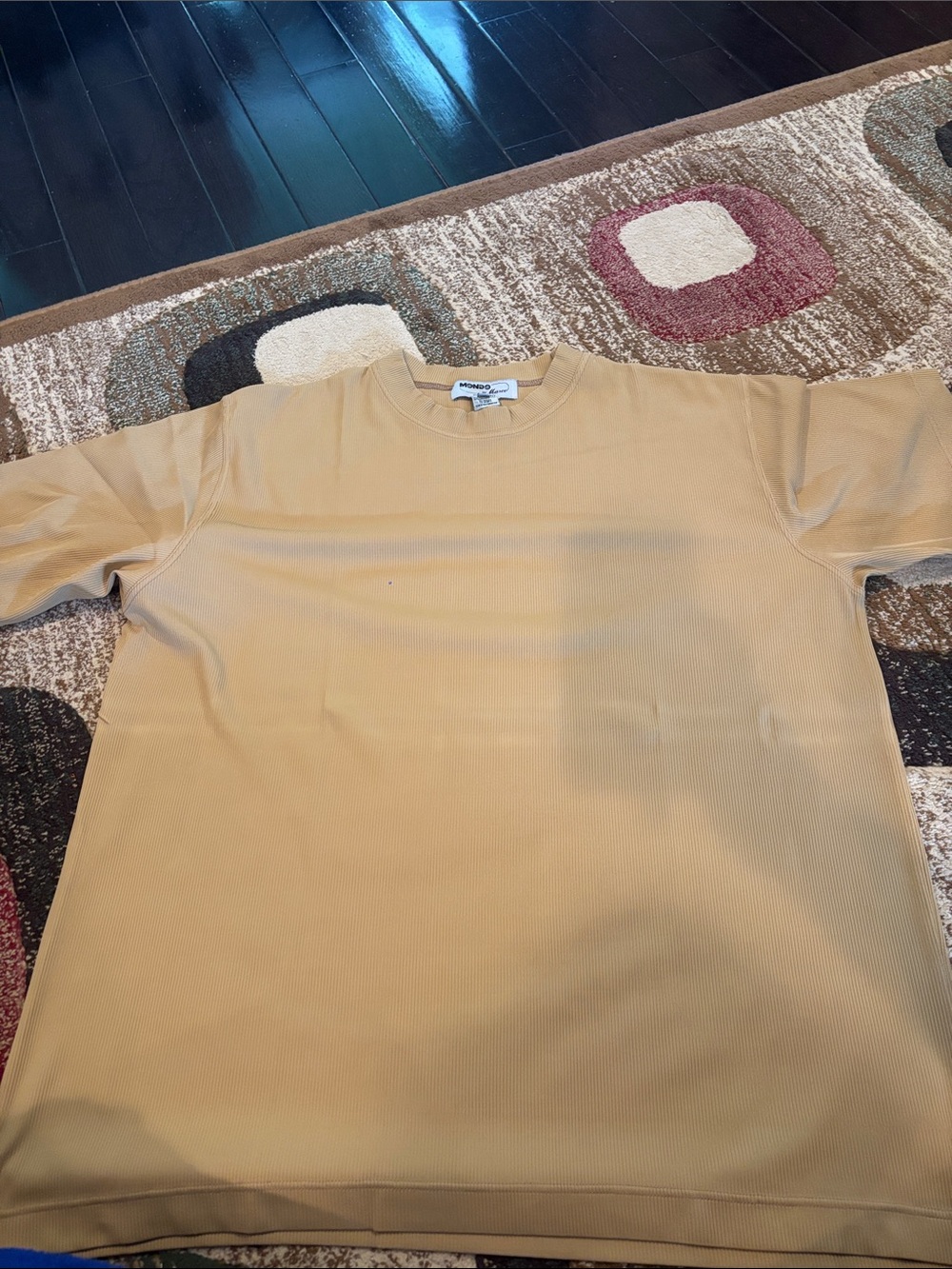Men's Short Sleeve Crewneck Shirt in Tan